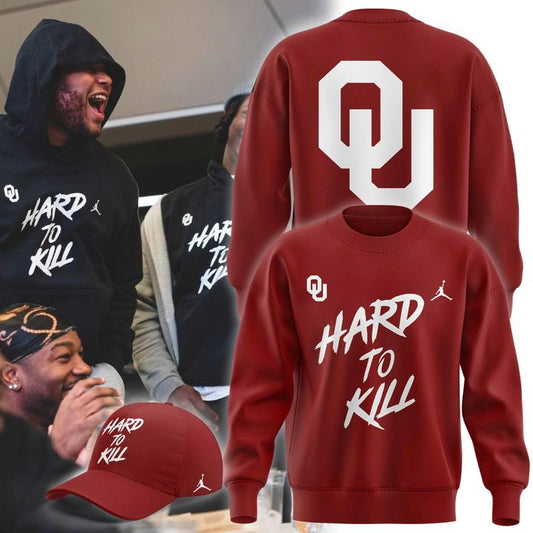 Oklahoma Football HARD TO KILL Sweatshirt - Red