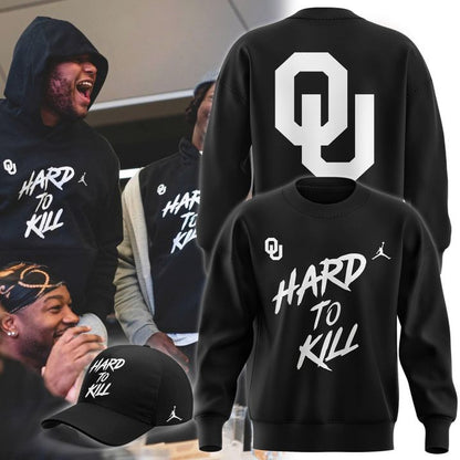 Oklahoma Football HARD TO KILL Sweatshirt - Black