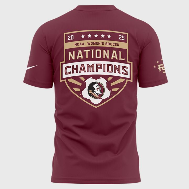 2.Limited Edition FSU women's soccer NATIONAL CHAMPIONS Tshirt 2025