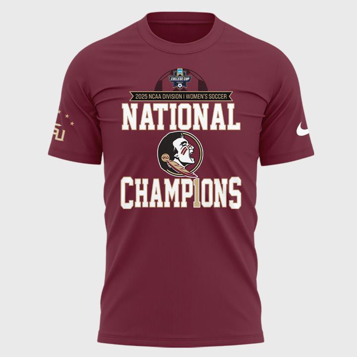 2.Limited Edition FSU women's soccer NATIONAL CHAMPIONS Tshirt 2025