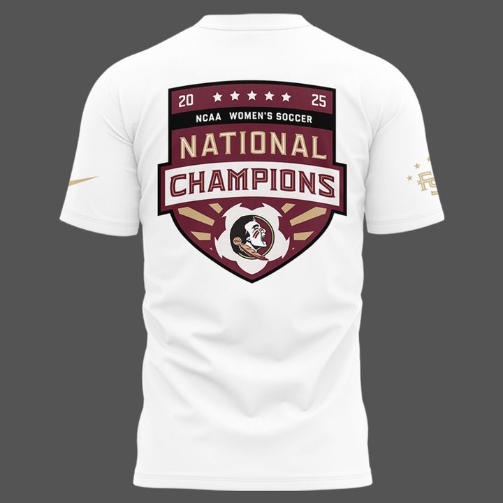 3.Limited Edition FSU women's soccer NATIONAL CHAMPIONS Tshirt 2025