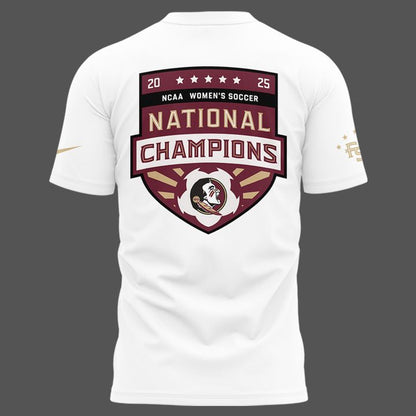 3.Limited Edition FSU women's soccer NATIONAL CHAMPIONS Tshirt 2025