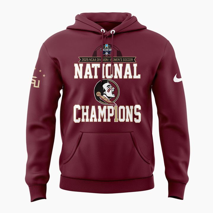 2.Limited Edition FSU women's soccer NATIONAL CHAMPIONS Hoodie 2025