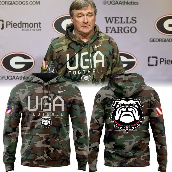 Unisex Camo Georgia Bulldogs UGA Football Special Hoodie