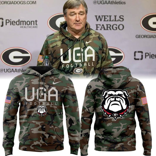 Unisex Camo Georgia Bulldogs UGA Football Special Hoodie