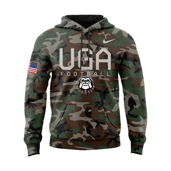 Unisex Camo Georgia Bulldogs UGA Football Special Hoodie