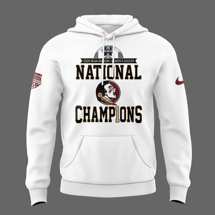 1.Limited Edition FSU women's soccer NATIONAL CHAMPIONS Hoodie 2025