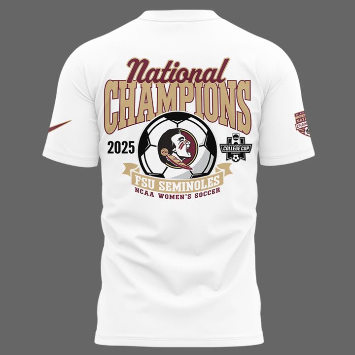 1.Limited Edition FSU women's soccer NATIONAL CHAMPIONS Tshirt 2025