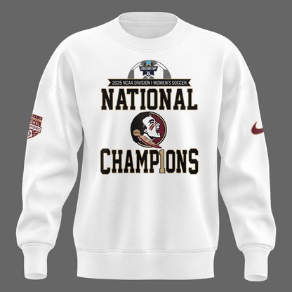 1.Limited Edition FSU women's soccer NATIONAL CHAMPIONS Sweatshirt 2025