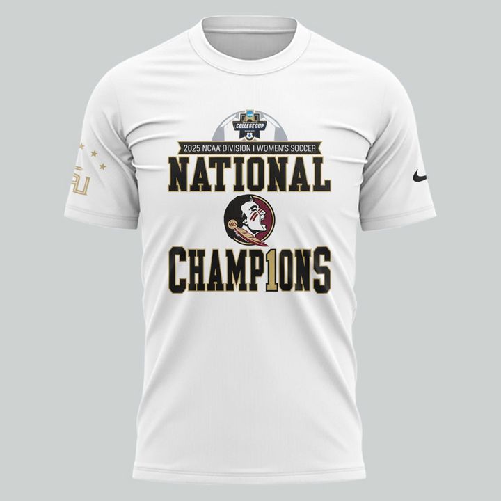 4.Limited Edition FSU women's soccer NATIONAL CHAMPIONS Tshirt 2025