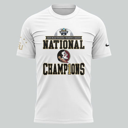 4.Limited Edition FSU women's soccer NATIONAL CHAMPIONS Tshirt 2025