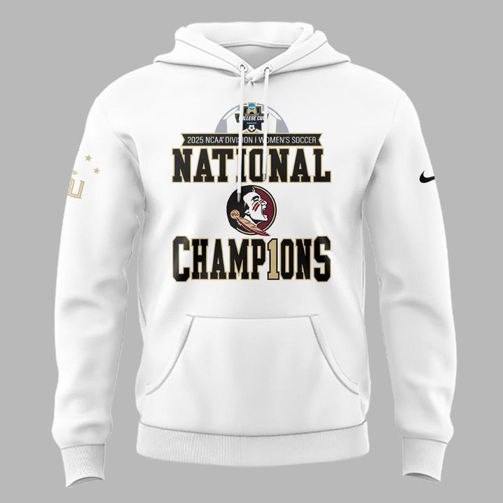 3.Limited Edition FSU women's soccer NATIONAL CHAMPIONS Hoodie 2025