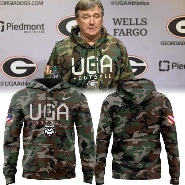 Unisex Camo Georgia UGA Football Hoodie