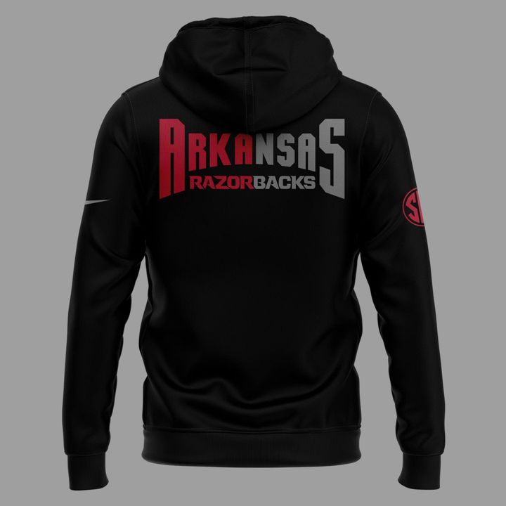 2025 Limited edition Hoodie Arkansas Razorback Football "Back In Black" for fans