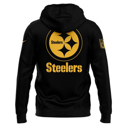 Pittsburgh Steelers Black Coach Mike Tomlin Special Hoodie