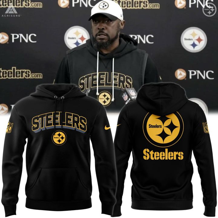 Pittsburgh Steelers Black Coach Mike Tomlin Special Hoodie
