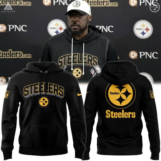 Pittsburgh Steelers Black Coach Mike Tomlin Special Hoodie