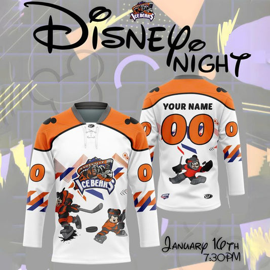 Knoxville Ice Bears x Mickey Mouse New Jersey