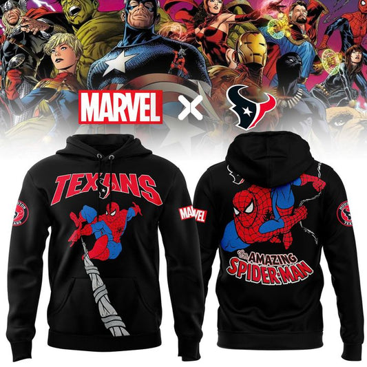 Limited Houston Texans x Marvel's Spider-Man Hoodie