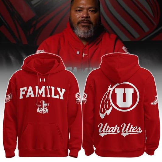 Utah Utes Family 2025 Limited Exclusive Red Hoodie