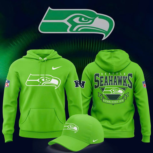 Unisex Seattle Seahawks Neon Green Special Hoodie
