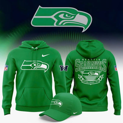 Unisex Seattle Seahawks Green Special Hoodie
