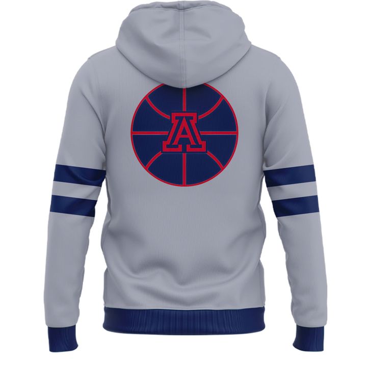Gray Arizona Basketball Uniform Hoodie - Limited Edition