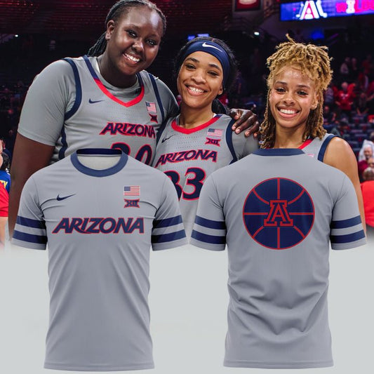 Gray Arizona Basketball Uniform T-Shirt - Limited Edition