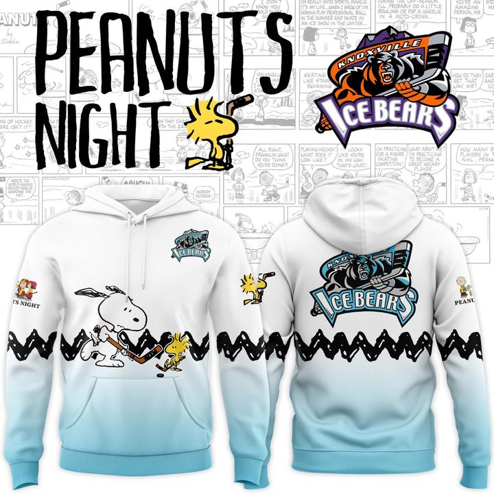 Knoxville Ice Bears Peanuts Night Hoodie