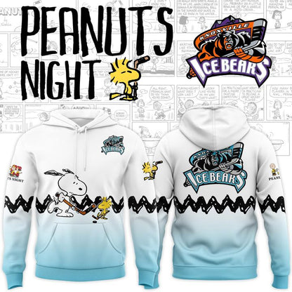 Knoxville Ice Bears Peanuts Night Hoodie