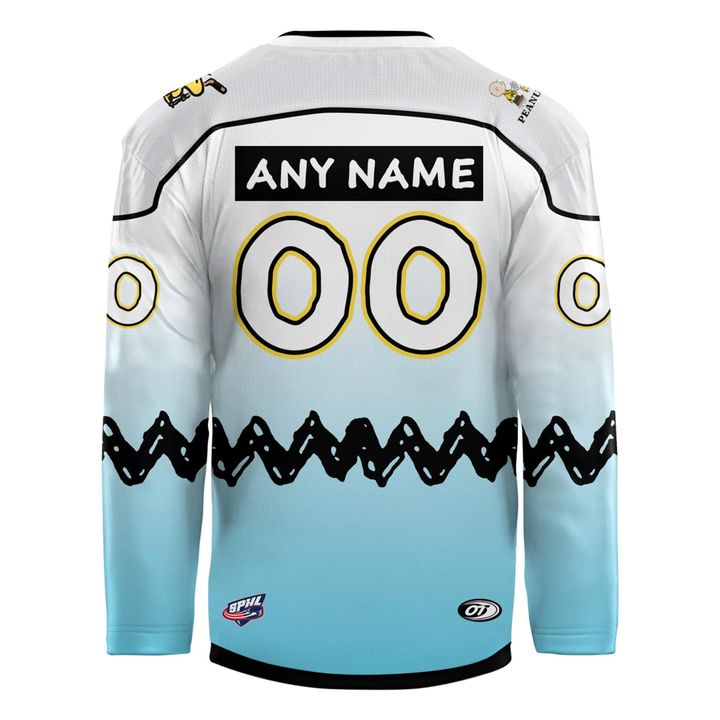 Knoxville Ice Bears Peanuts Night Jersey