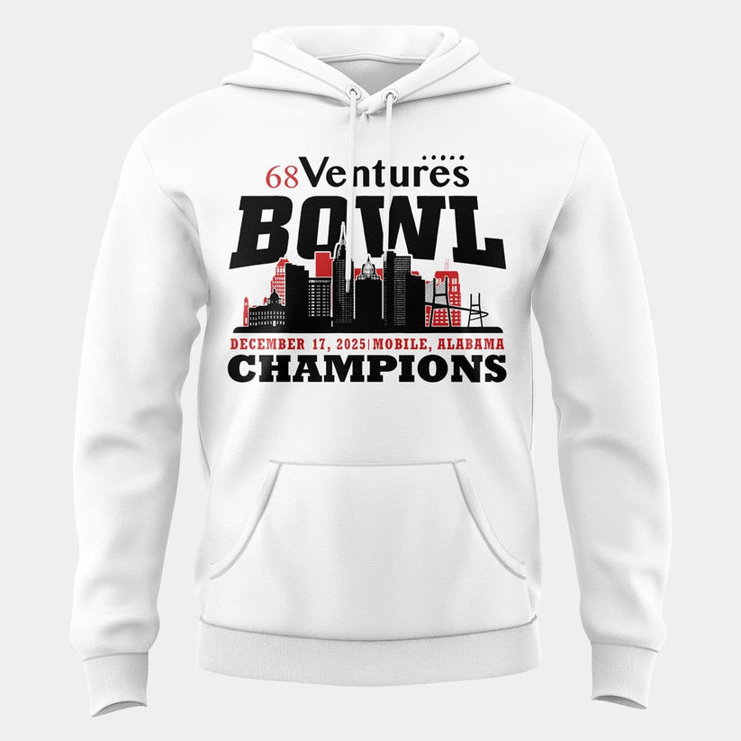 Unisex White Delaware Football 68 Ventures Bowl Bowl Champions Hoodie