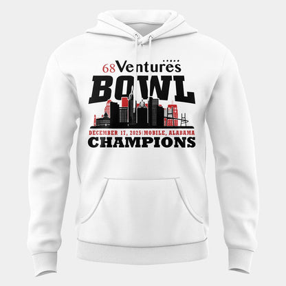Unisex White Delaware Football 68 Ventures Bowl Bowl Champions Hoodie