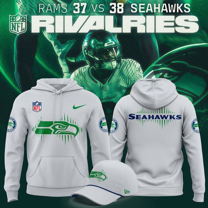 Seattle Seahawks 2025 Rivalries Sideline Hoodie (Wolf Gray)