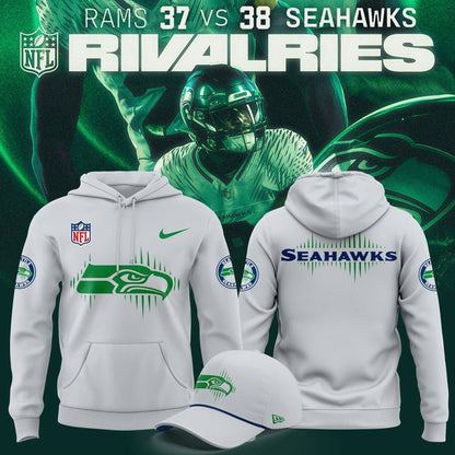 Seattle Seahawks 2025 Rivalries Sideline Hoodie (Wolf Gray)