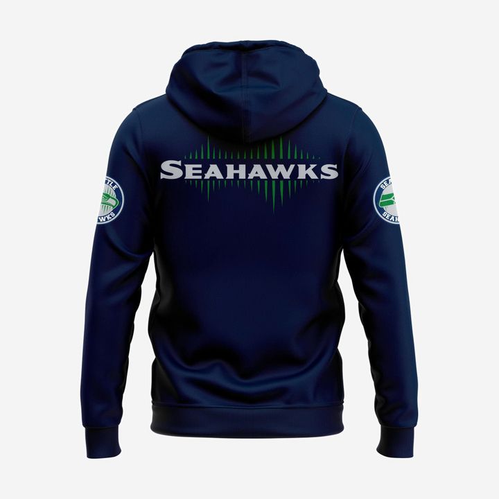 Seattle Seahawks 2025 Rivalries Sideline Hoodie (Navy)