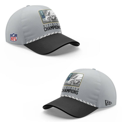 Black Philadelphia Eagles 2025 NFC East Division Champions Locker Room Trophy Collection T-shirt