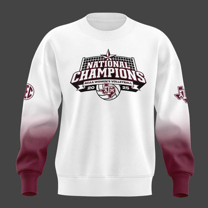 2025 Limited edition Sweatshirt Texas A&M Aggies women's volleyball National Champions for fans