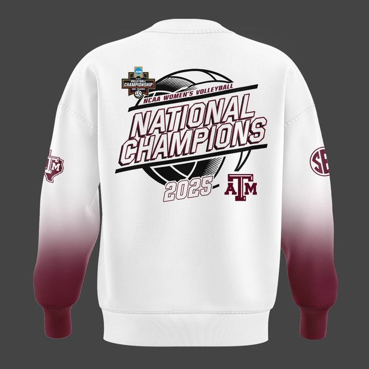 2025 Limited edition Sweatshirt Texas A&M Aggies women's volleyball National Champions for fans