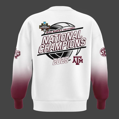 2025 Limited edition Sweatshirt Texas A&M Aggies women's volleyball National Champions for fans