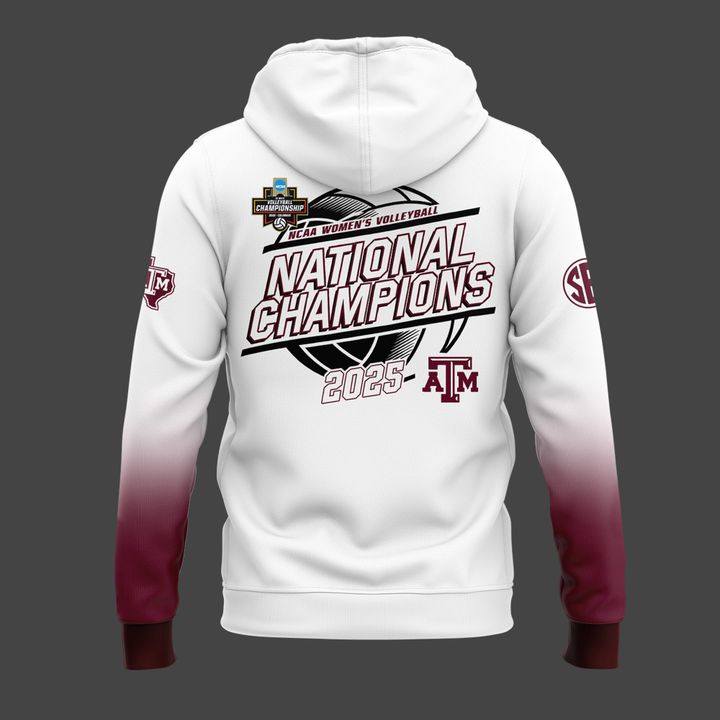 2025 Limited edition Hoodie Texas A&M Aggies women's volleyball National Champions for fans
