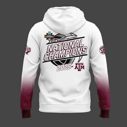 2025 Limited edition Hoodie Texas A&M Aggies women's volleyball National Champions for fans
