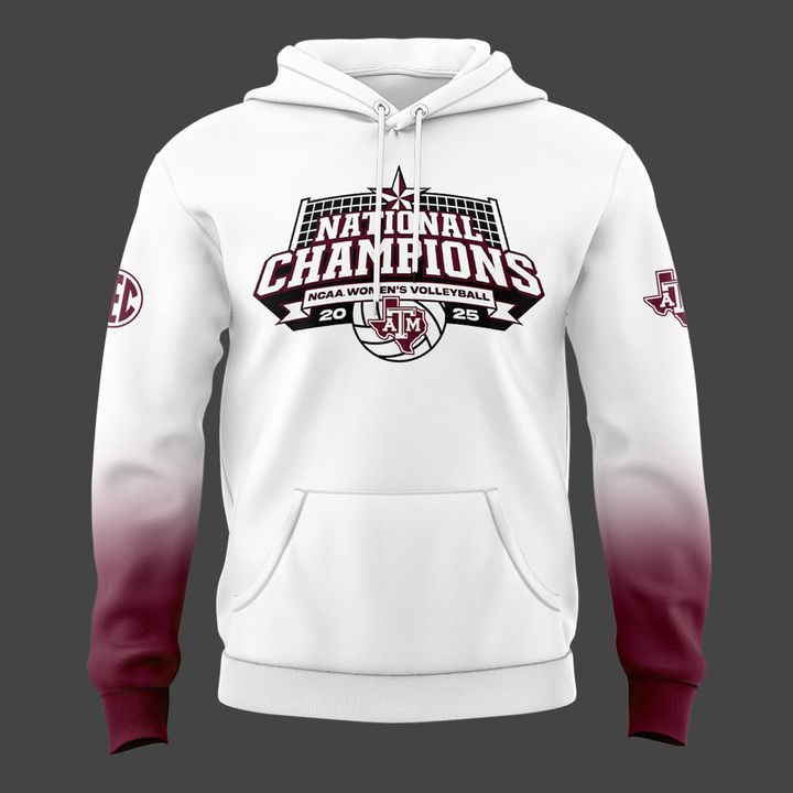 2025 Limited edition Hoodie Texas A&M Aggies women's volleyball National Champions for fans