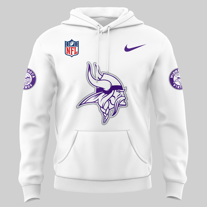 Minnesota Vikings White Out 2025 Hoodie