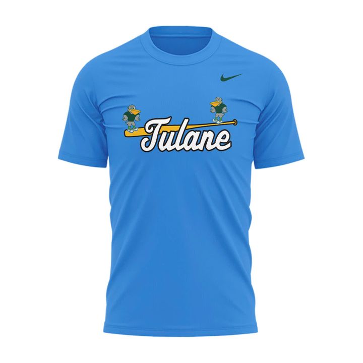 Tulane Baseball Sluggerbird Uniform T-Shirt - Limited Edition