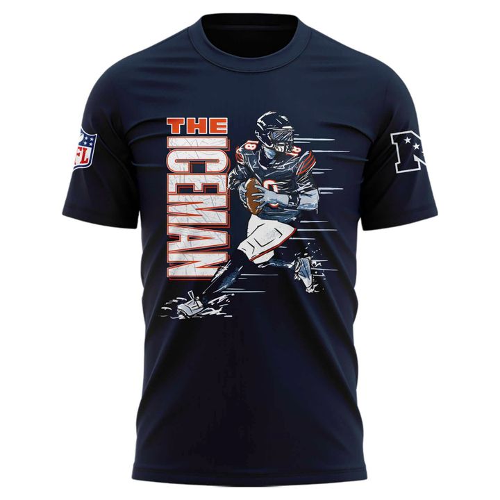 Men's Navy Chicago Bears Caleb Williams Iceman T-shirt