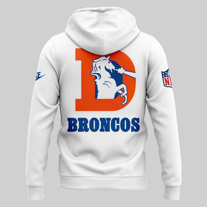 Denver Broncos White Out 2025 Limited Edition Zip Hoodie
