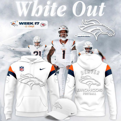 Broncos White Out 2025 Hoodie