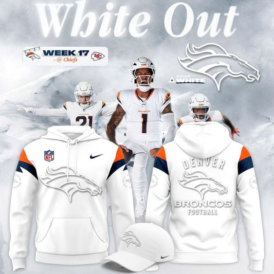 Broncos White Out 2025 Hoodie