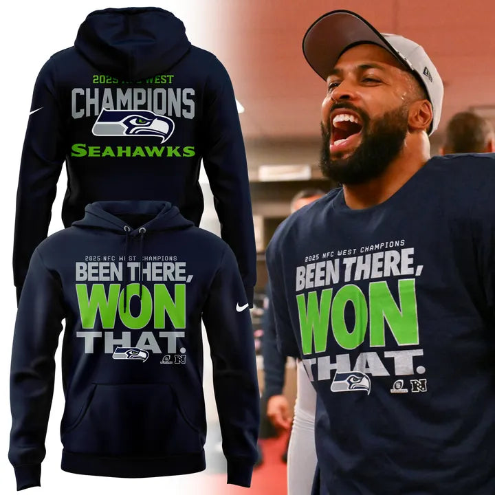 Official Seattle Seahawks 2025 NFC West Division Champions “Been There Won That” Hoodie | Jogger | Cap